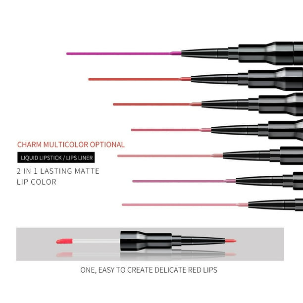 Matte Liquid Lipstick Pen – Dual Lip Gloss & Velvet Finish