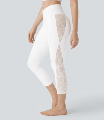 Chic Lace Leggings - Stylish Workout Activewear