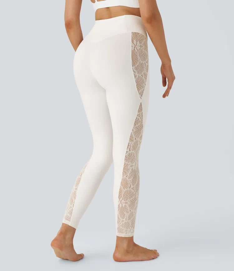 Chic Lace Leggings - Stylish Workout Activewear
