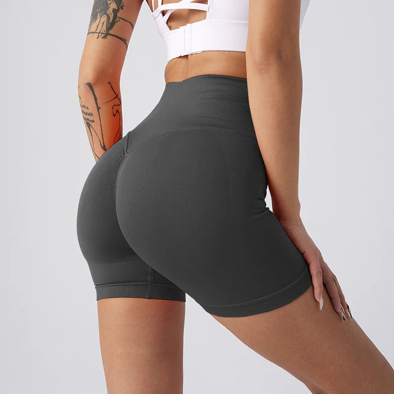 Women Yoga Shorts - High-Waisted Workout Activewear