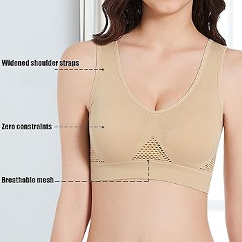 Seamless Wireless Sports Bra – Breathable Comfort