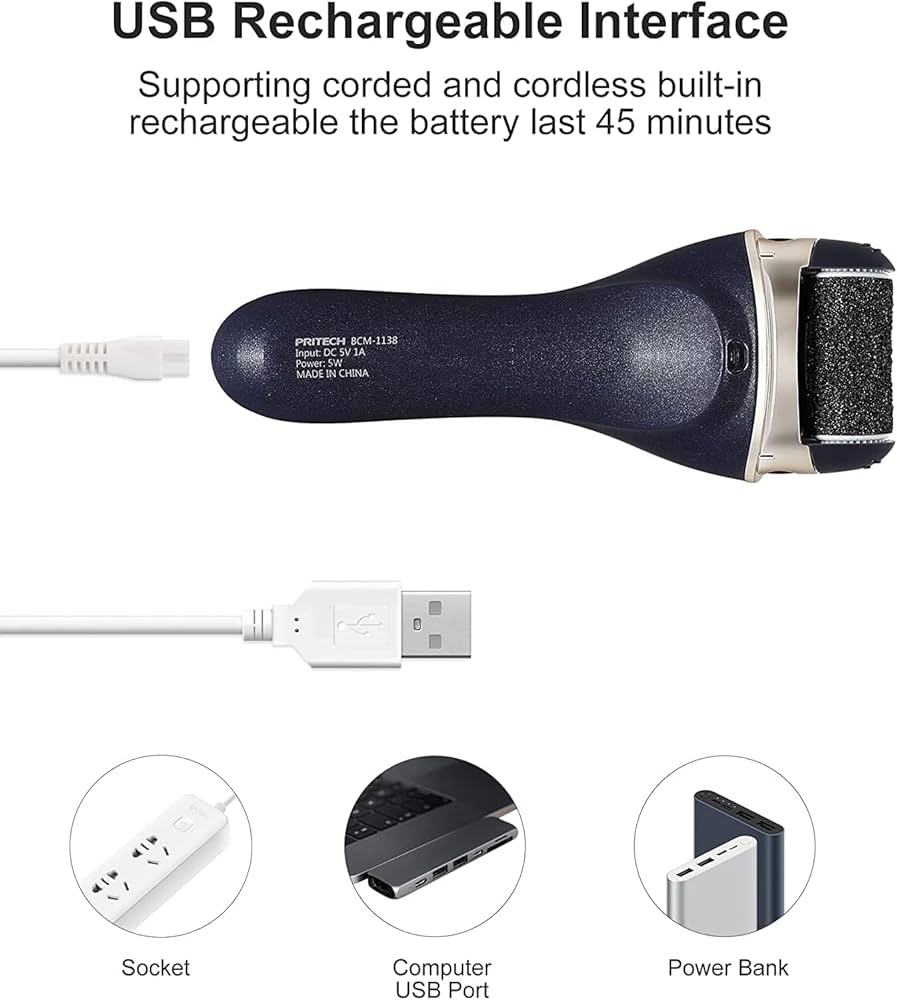 Rechargeable Electric Foot File - Callus Remover