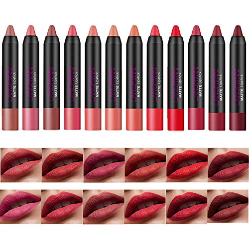 12-Piece Long Lasting Matte Lipstick Kit