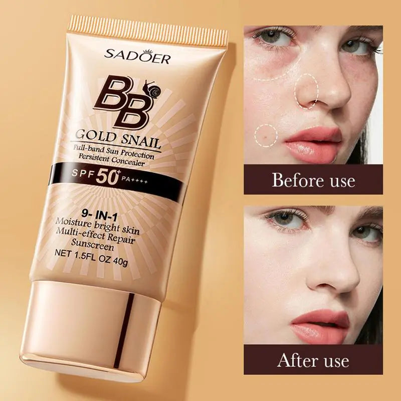 Gold Snail BB Cream SPF50+ – Moisturizing & Long-Wear