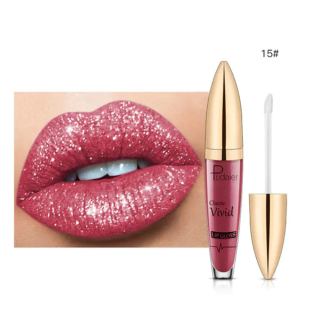 Matte Shimmer Glitter Liquid Lipstick - Sparkle Lips