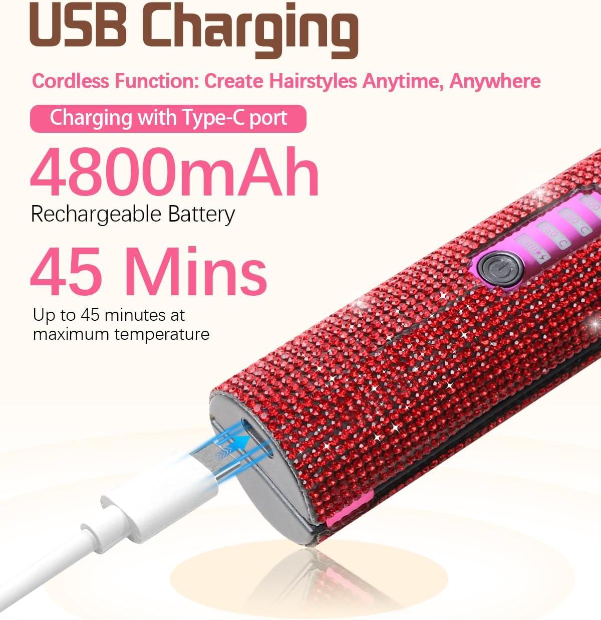 Wireless Automatic Hair Curler – Crystal Diamond Design
