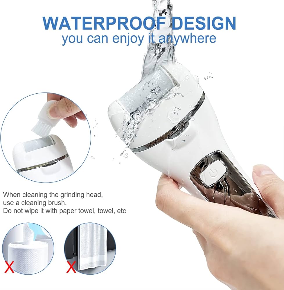 Rechargeable Electric Foot File Kit - Pedicure Set