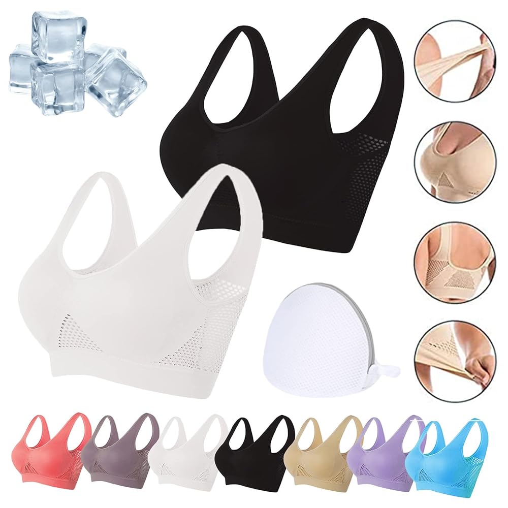 Seamless Wireless Sports Bra – Breathable Comfort