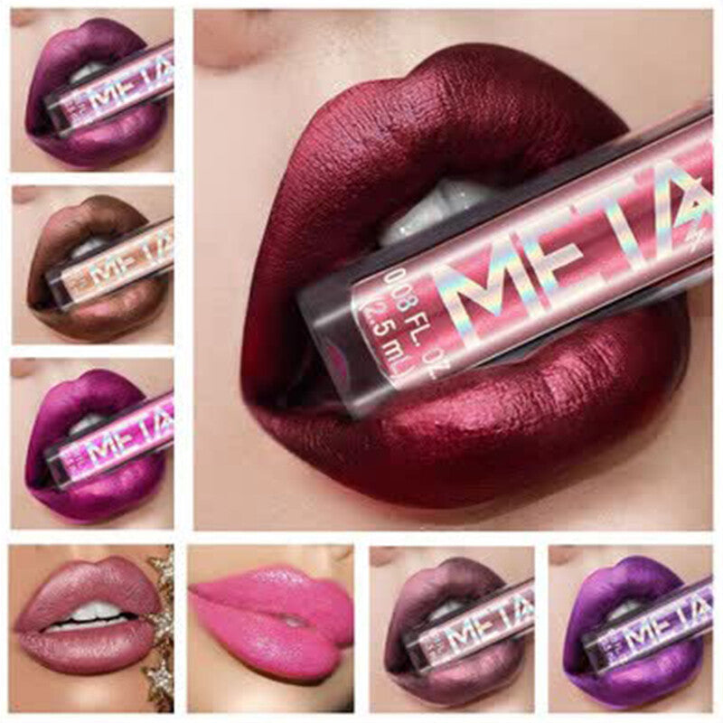 12-Piece Metallic Glitter Lipstick Kit