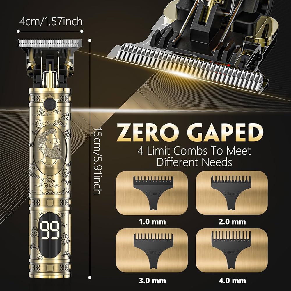 Dragon T9 Pro Wireless Hair Clippers - Professional