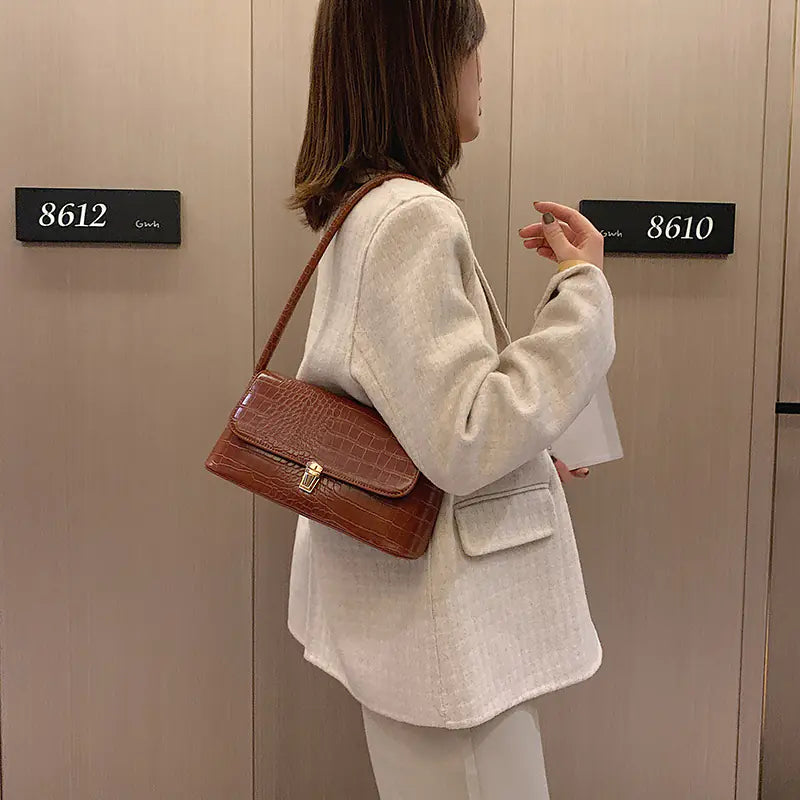 Luxury Croc Handbag - Premium Crocodile Pattern