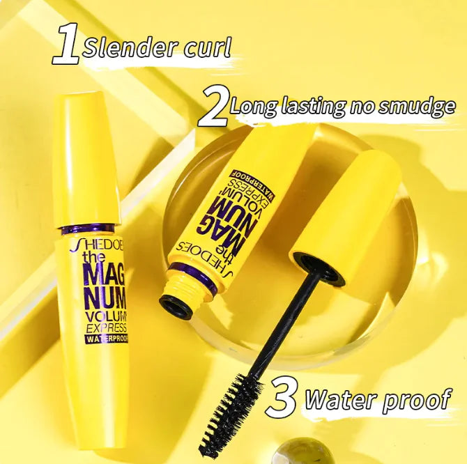 Waterproof Curling Yellow Mascara – Long-Lasting & Bold