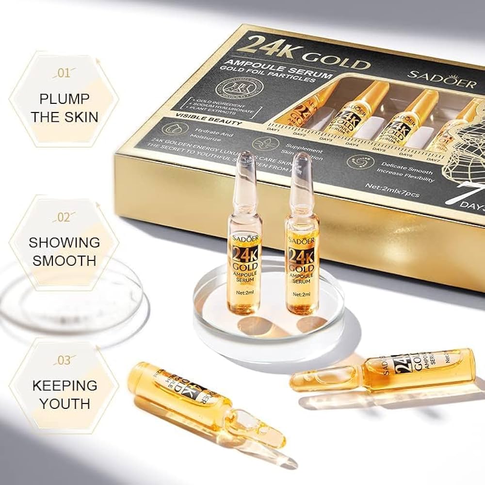 24K Gold Hyaluronic Serum Anti-Aging Face Hydration