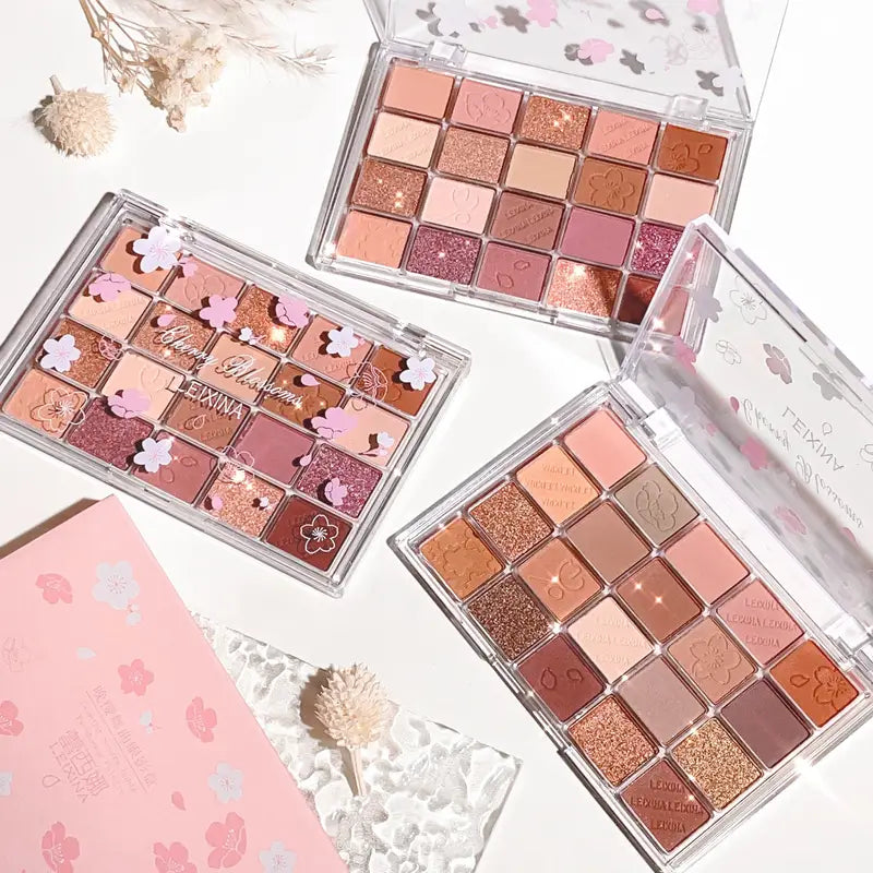 Sakura Bloom 20-Color Glitter Eyeshadow Set