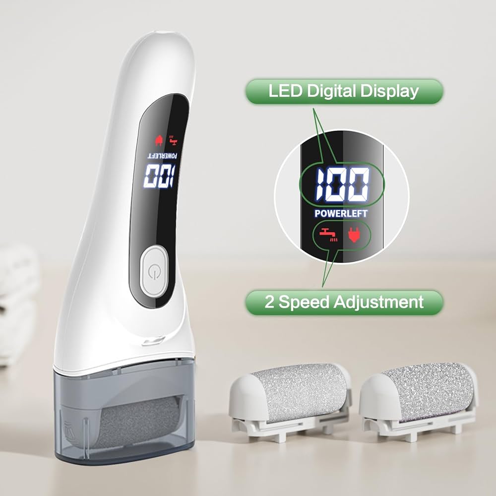 Rechargeable Electric Foot File Kit - Pedicure Set