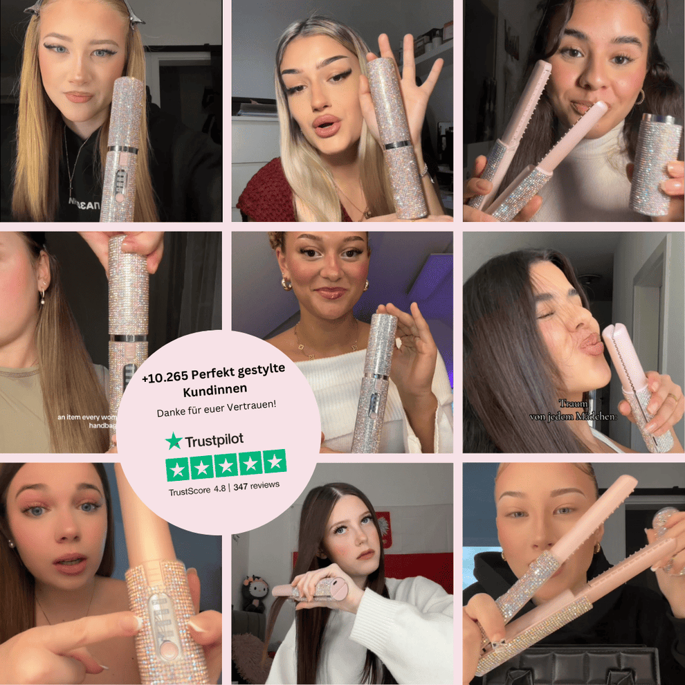 Wireless Automatic Hair Curler – Crystal Diamond Design