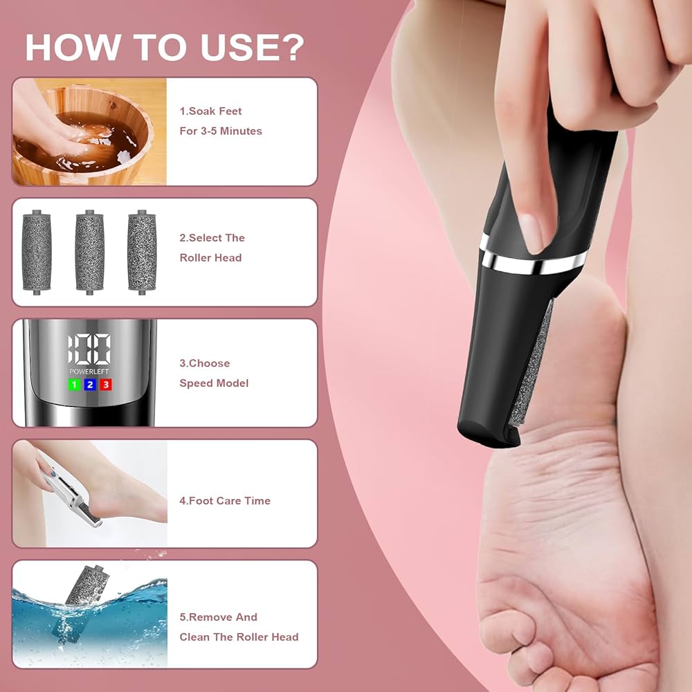 Rechargeable Foot Care Pro Kit - Complete Pedicure
