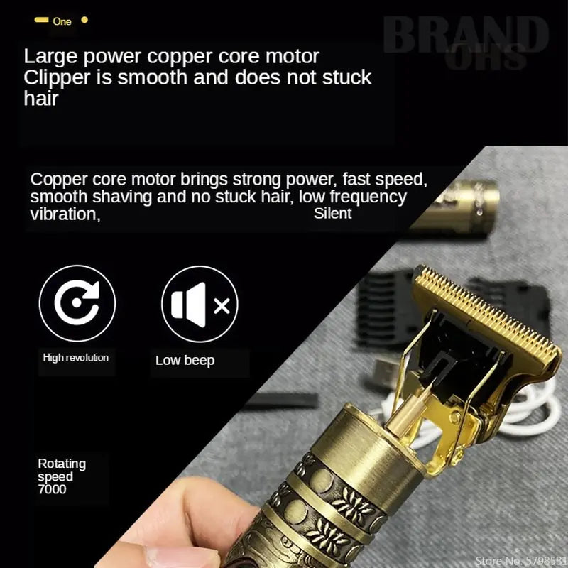 Dragon T9 Pro Wireless Hair Clippers - Professional