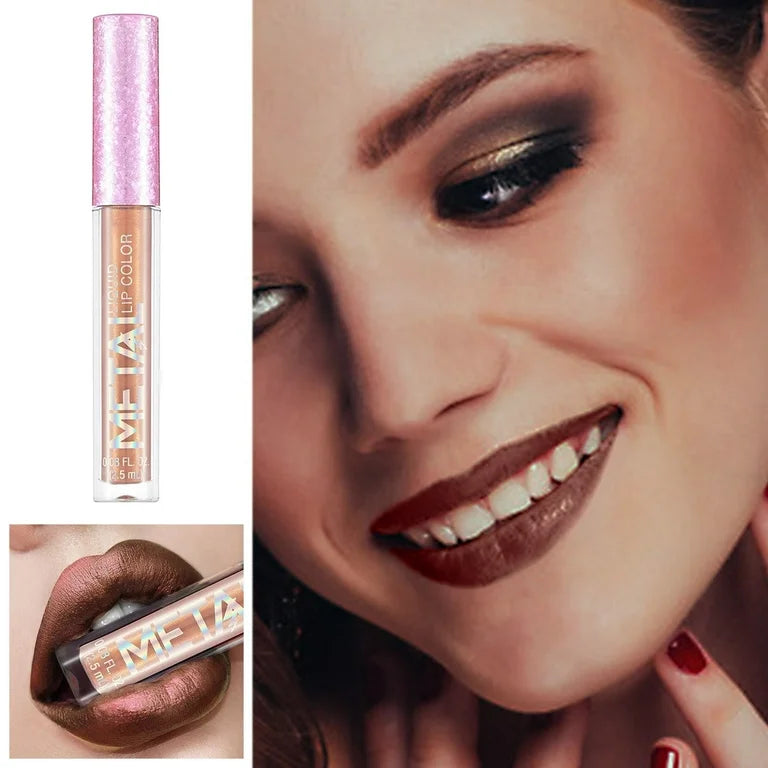 12-Piece Metallic Glitter Lipstick Kit