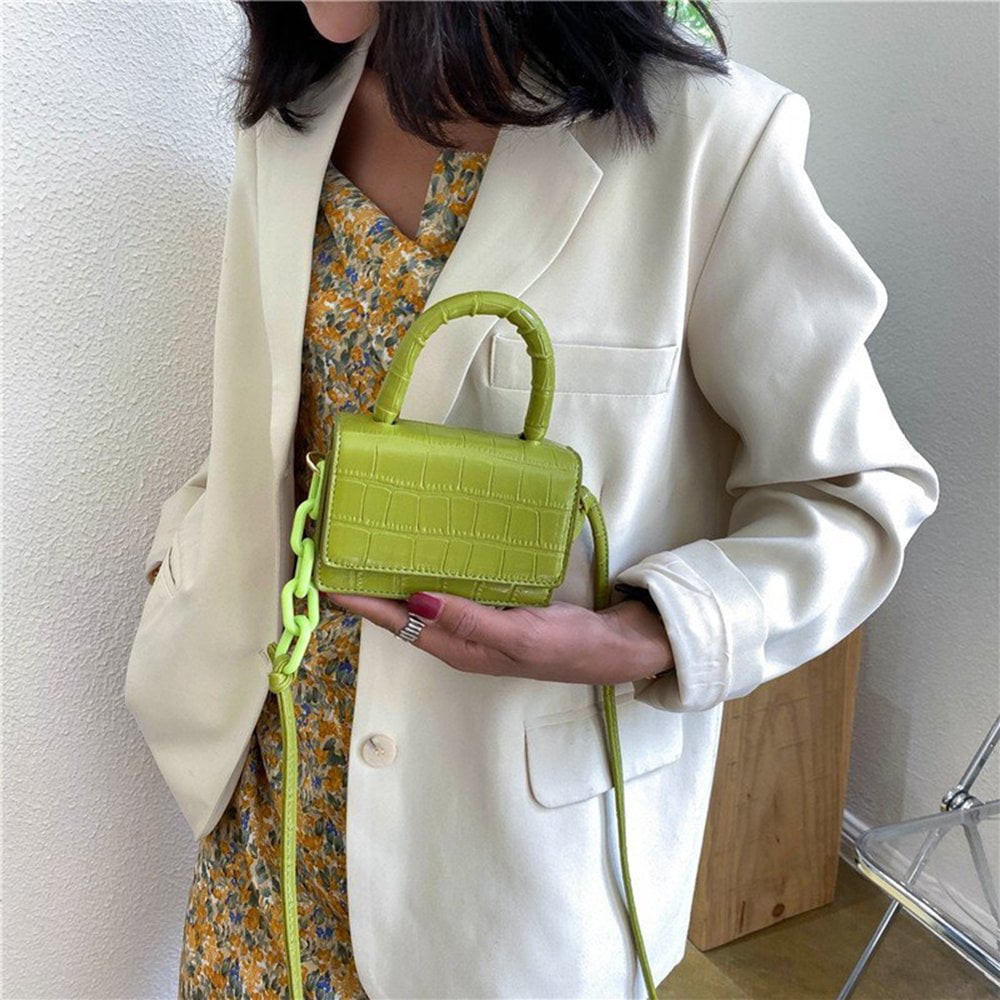 Small Square Handbag - Compact Geometric Design