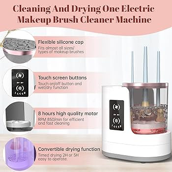 Electric Makeup Brush Cleaner & Dryer - Quick Clean