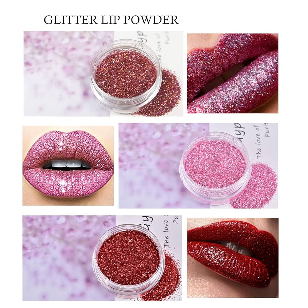 4-Color Glitter Lip Kit – Waterproof & Long-Lasting