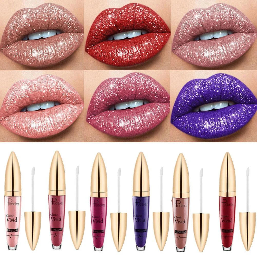 Matte Shimmer Glitter Liquid Lipstick - Sparkle Lips