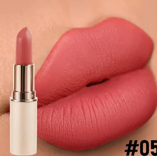 Matte Lipstick Half Cylinder - Long-Lasting Color