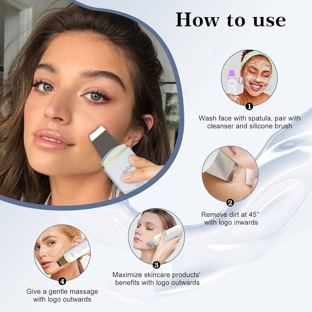Ultrasonic Skin Scrubber - Deep Pore Cleansing