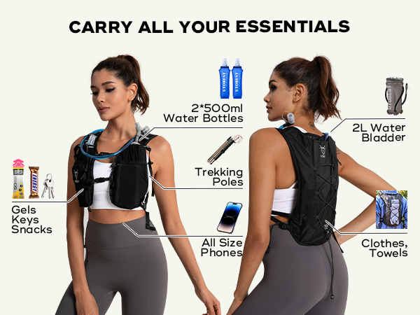 Reflective Sports Vest with Touchscreen Phone Pocket