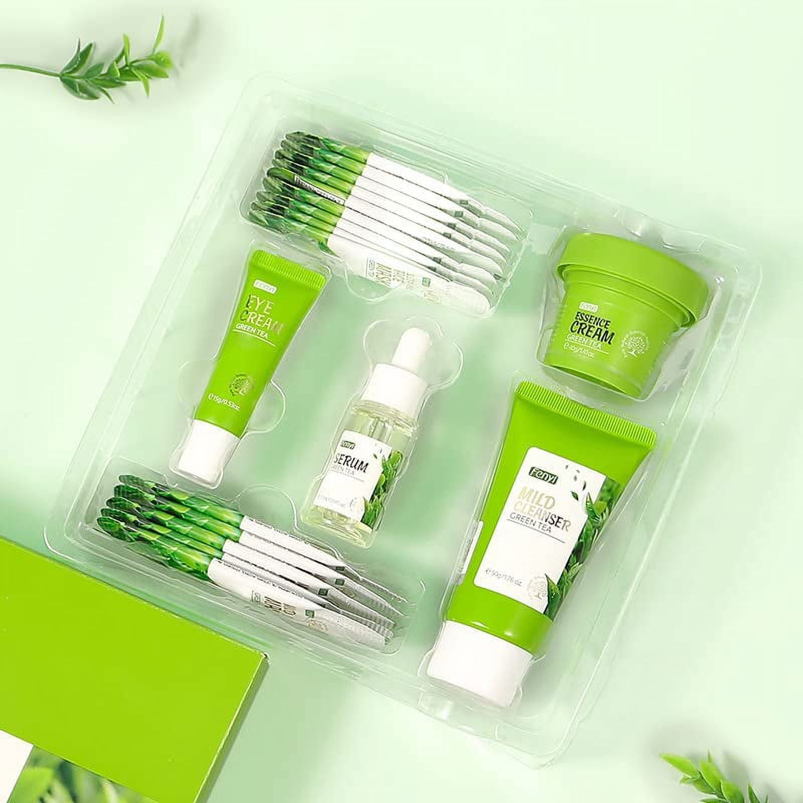 Green Tea Skincare Gift Set – 6-in-1 Complete Routine