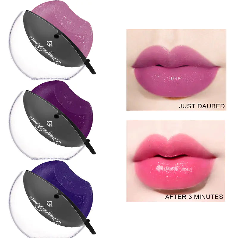 Color-Changing Glitter Lipstick – Pearly Fine Finish