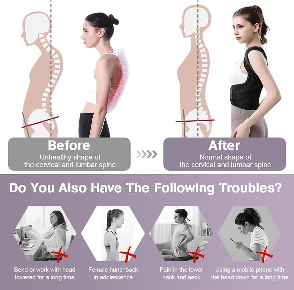 Invisible Posture Corrector for Adults – Breathable & Adjustable Back Support