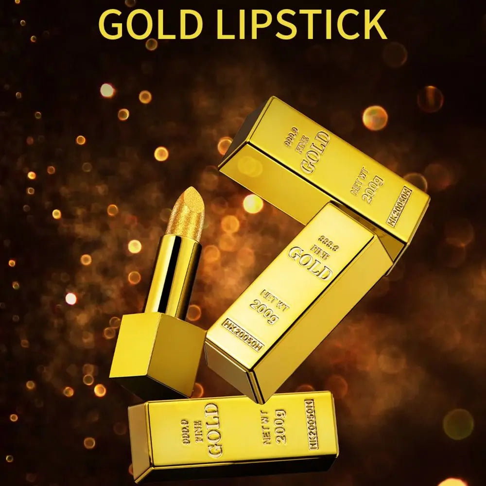 Gold Waterproof Matte Lipstick – Long Lasting