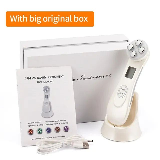 LED Light Therapy Facial Massager - Anti-Aging