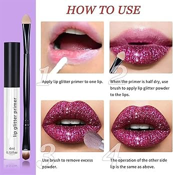 4-Color Glitter Lip Kit – Waterproof & Long-Lasting