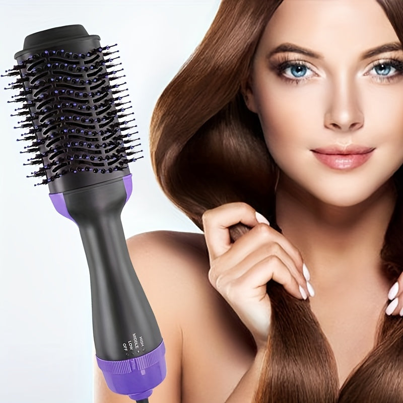 2-in-1 Hot Air Brush Hair Dryer & Volumizer – Smooth, Frizz-Free Styling