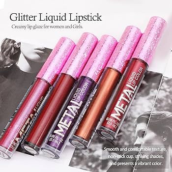 12-Piece Metallic Glitter Lipstick Kit