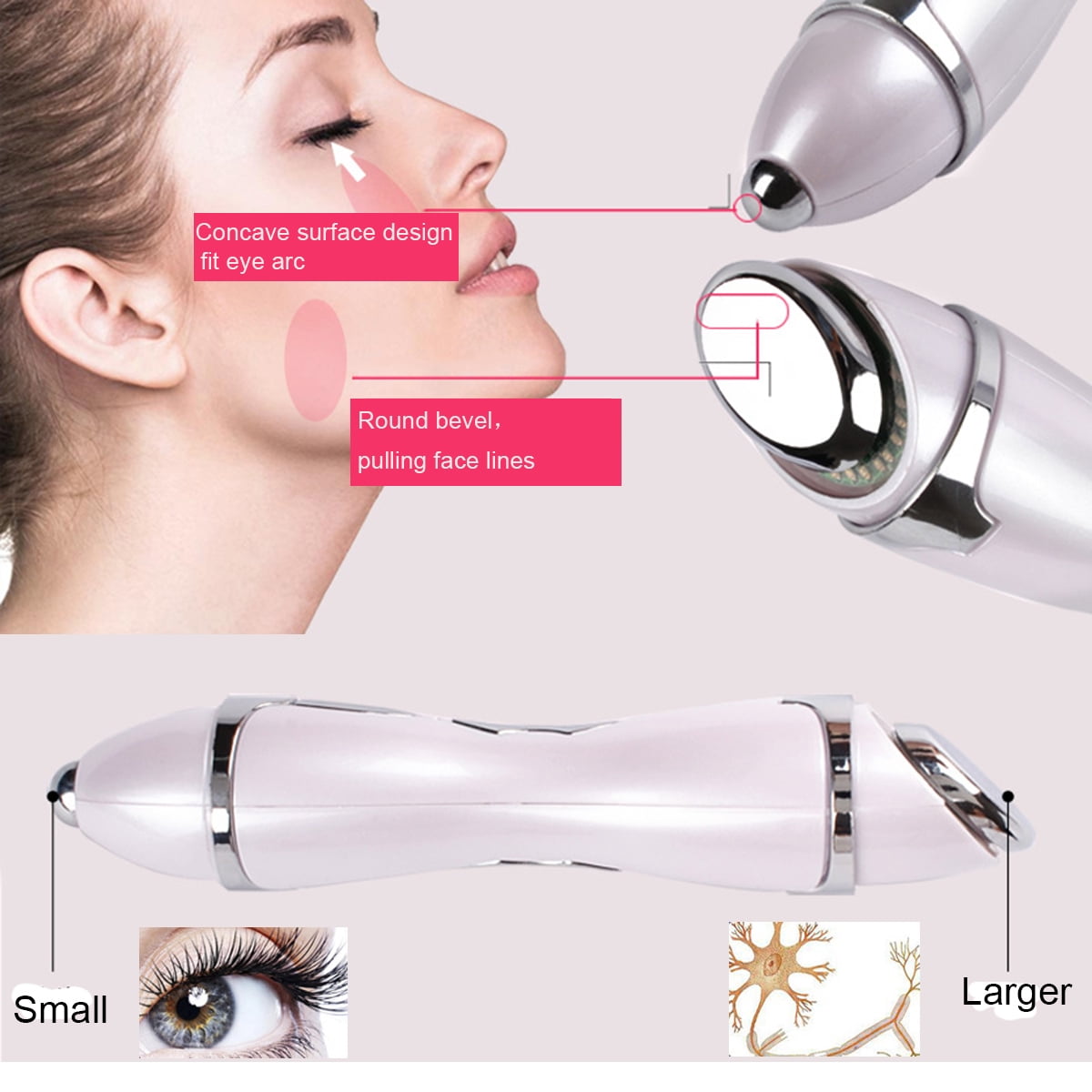 Dark Circle & Wrinkle Facial Massager Device