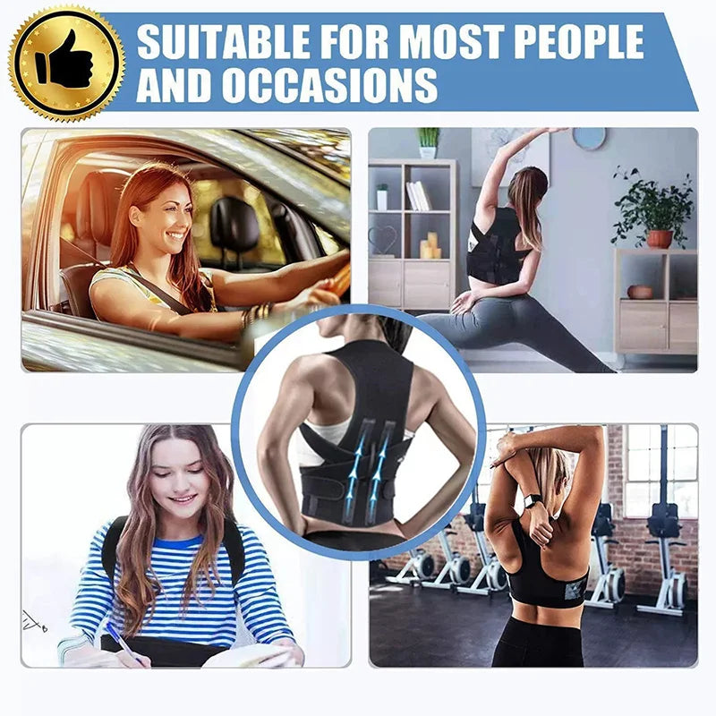Adjustable Unisex Back Support Brace