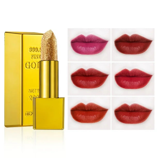 Gold Waterproof Matte Lipstick – Long Lasting