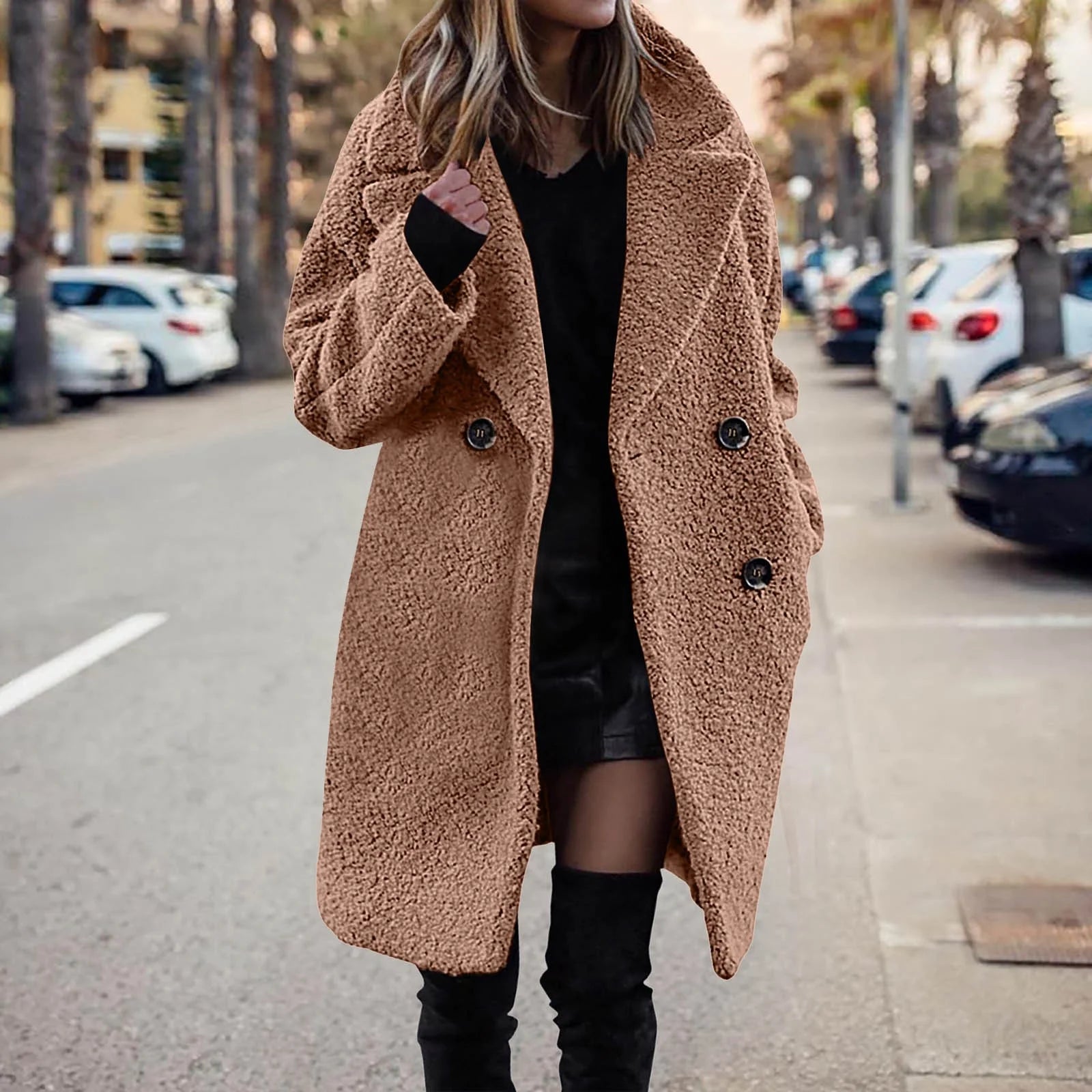 Velvet Elegance Winter Coat – Luxe Warm & Chic Design