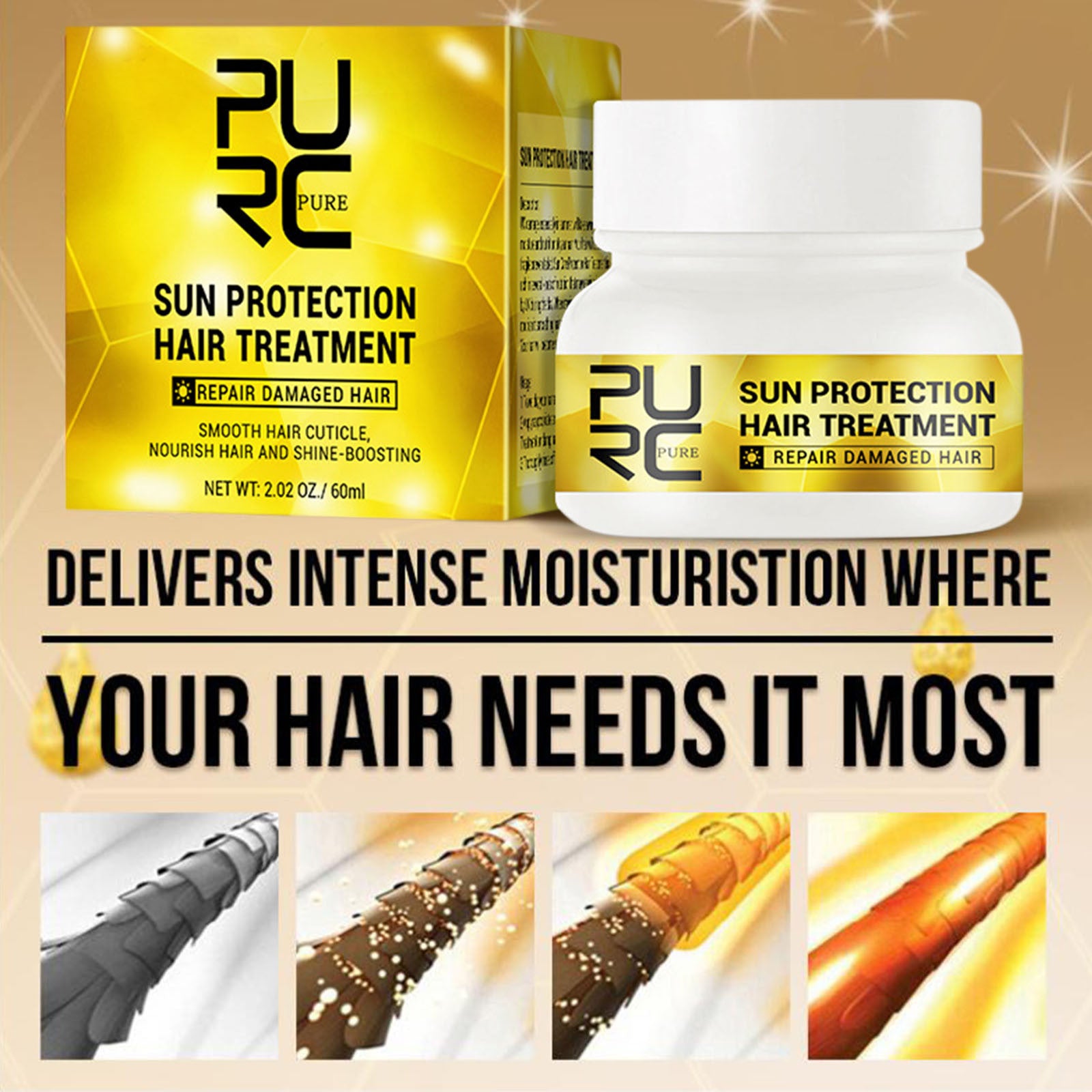 UV Protection Hair Mask – Nourish & Smooth for Sun-Exposed Hair