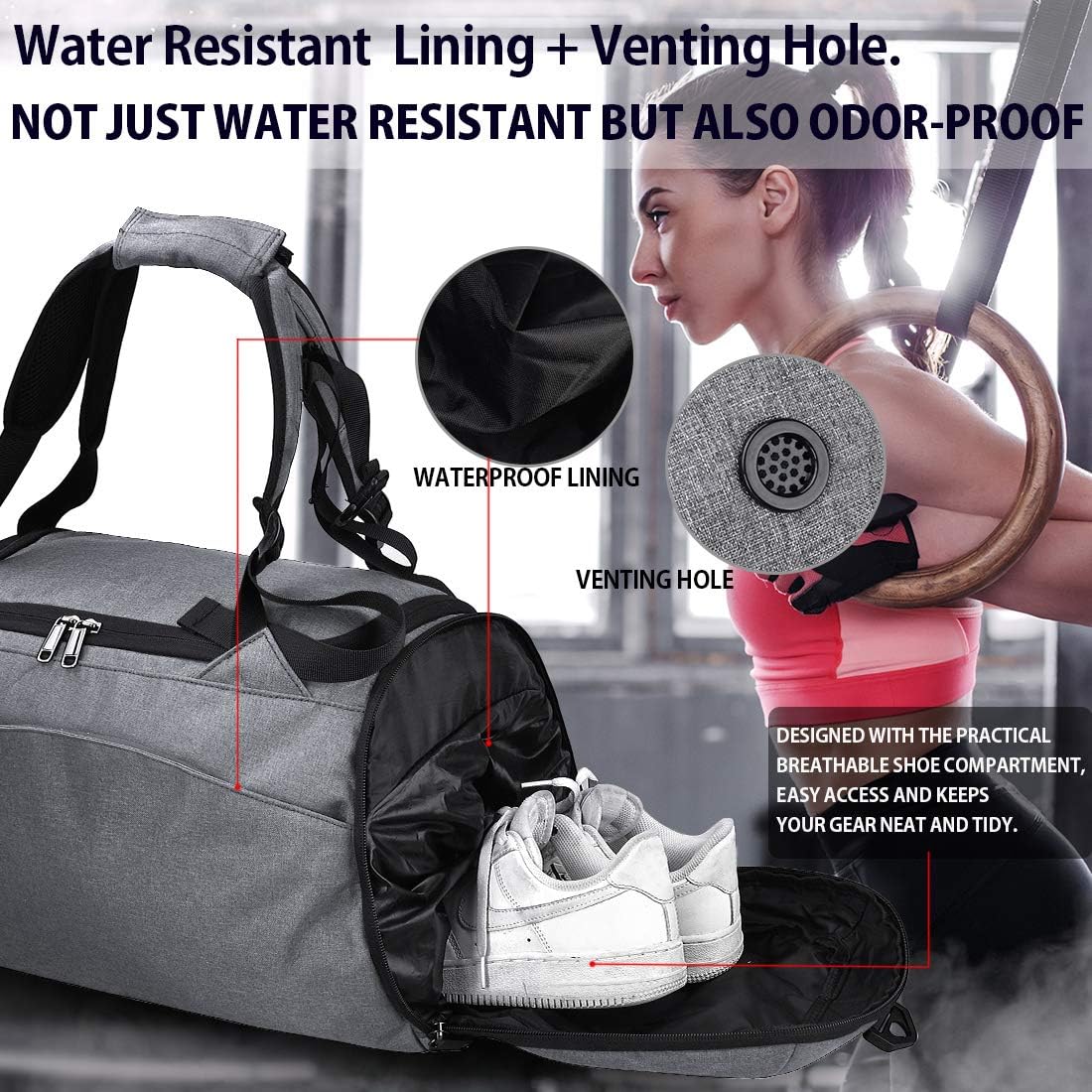 Yoga Fitness Gym Bag – Spacious & Stylish Workout Tote