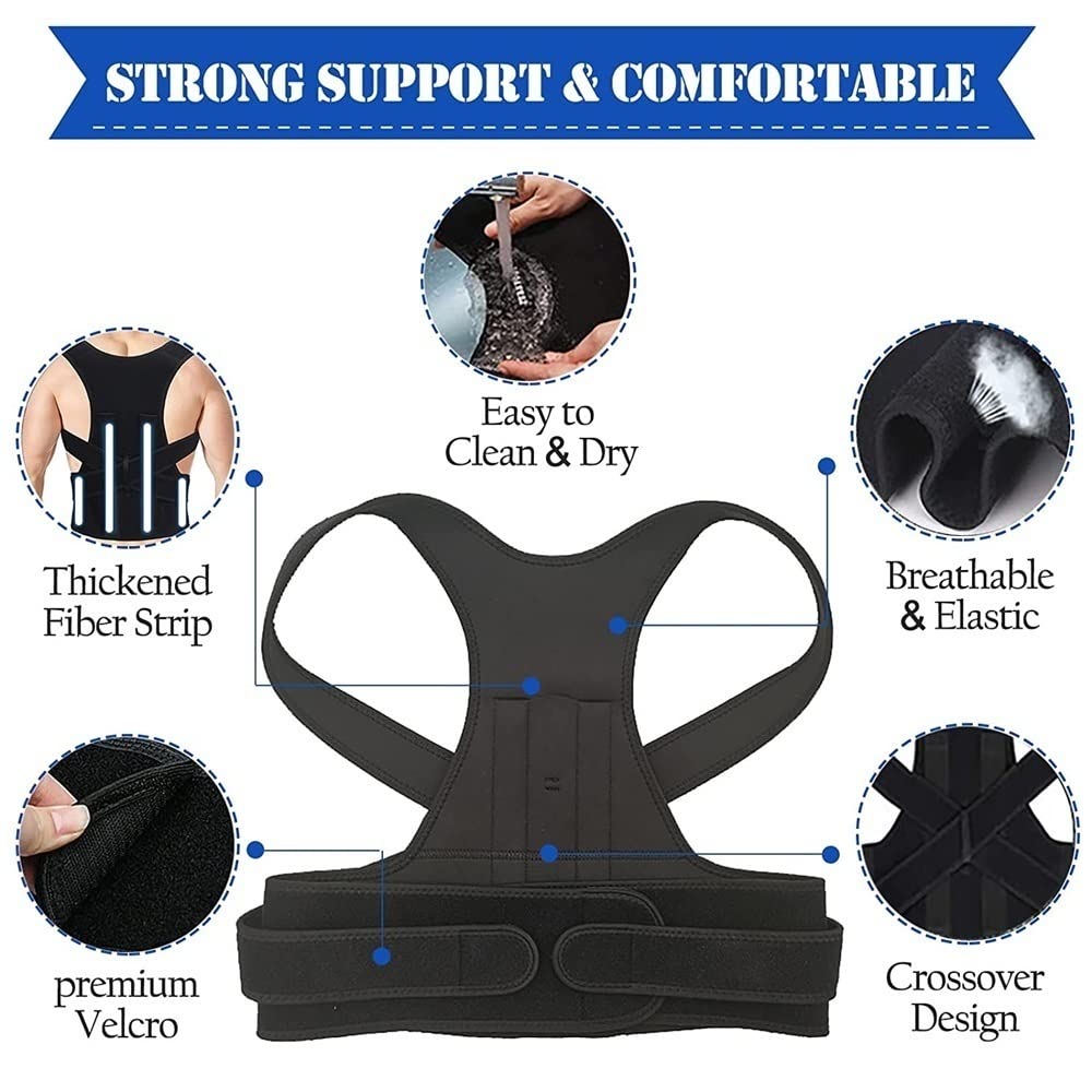 Adjustable Unisex Back Support Brace