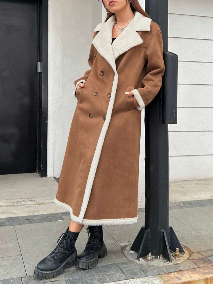 Elegant Winter Lapel Coat – Warm & Stylish Outerwear