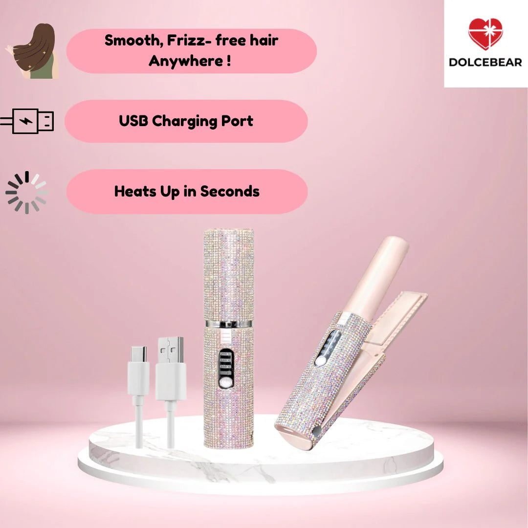 Wireless Automatic Hair Curler – Crystal Diamond Design