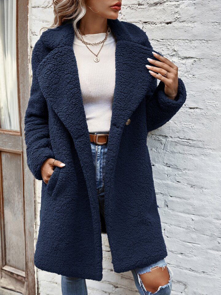 Velvet Elegance Winter Coat – Luxe Warm & Chic Design
