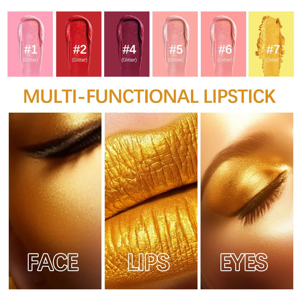 Gold Waterproof Matte Lipstick – Long Lasting