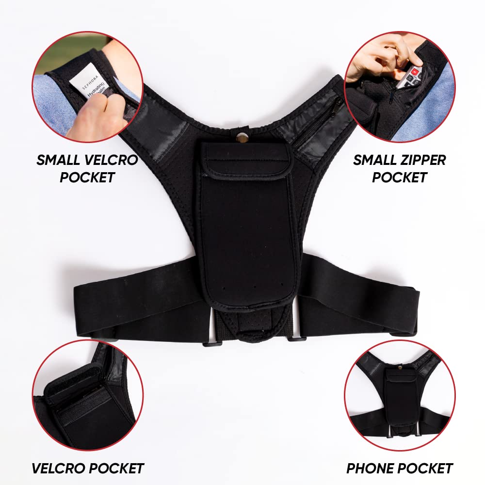 Reflective Running Vest with Adjustable Fit & Phone Pocket